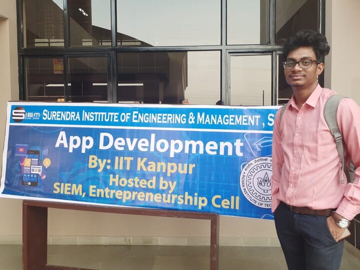 Session banner: App Development, hosted by the SIEM Entrepreneurship Cell