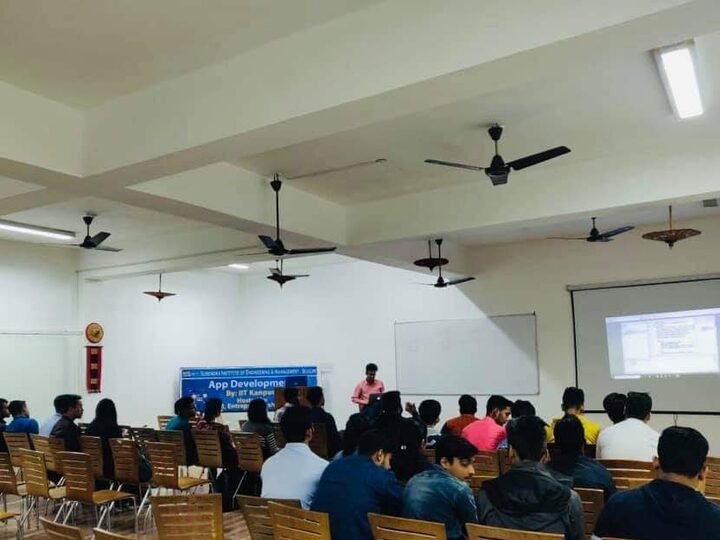 An auditorium session in progress
